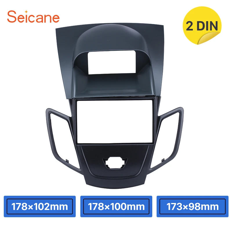 Автомобильная панель Seicane 2 Din для DVD радио 2008 2009 2010 2011 Ford Fiesta монтажная рамка