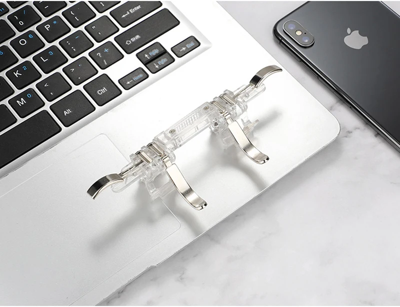 Rovtop Metal K19 Mobile Phone Gaming Trigger for PUBG Mobile Gamepad Fire Button Aim Key L1R1 Gaming Shooter PUBG Controller Z2