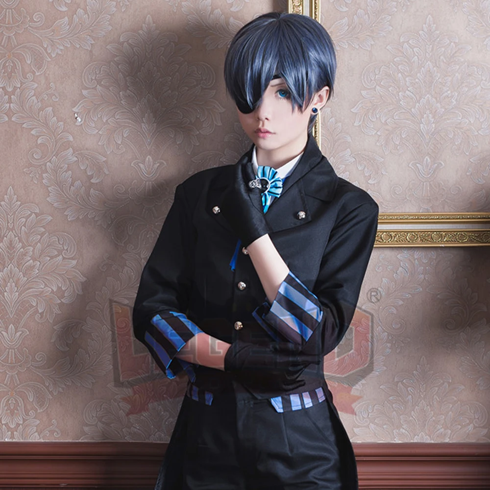 Cospalylegend аниме черный Bulter Book of the Atlantic Ciel Phantomhive карнавальный костюм наряд с