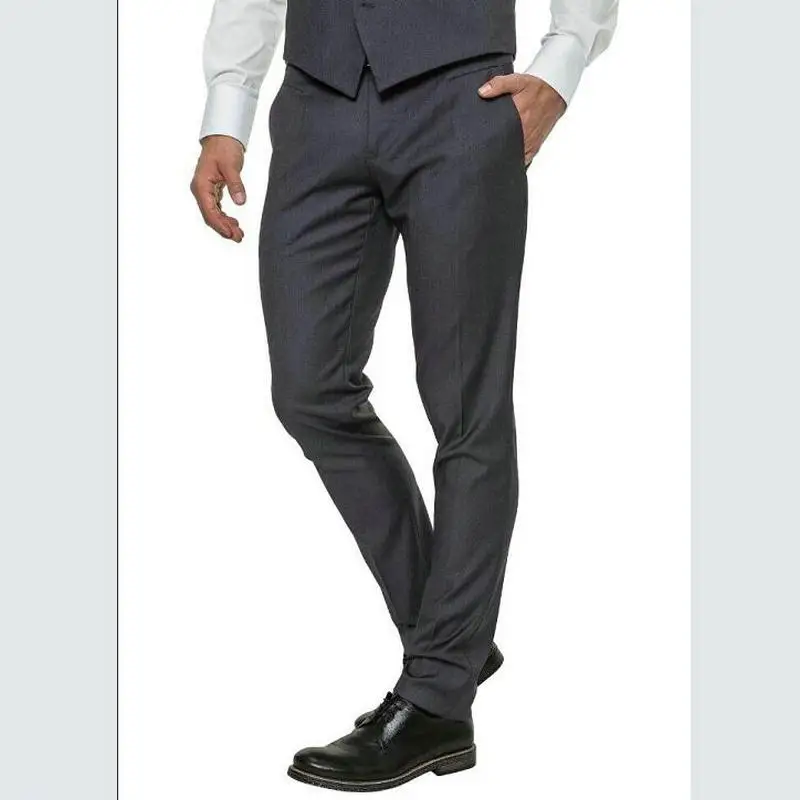 

Custom Made New Style Men's Suit Trousers Pants Elegant Business Work Black Grey NEW Groom Men Suit Pants