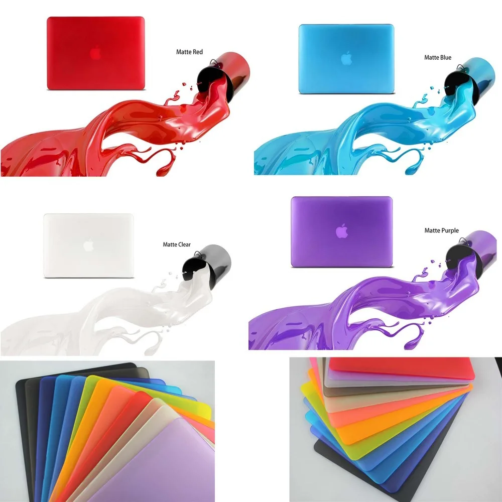 2015 Новый матовый чехол для Apple macbook Air Pro Retina 11 12 13 15 дюймов протектор Mac book 3 сумка