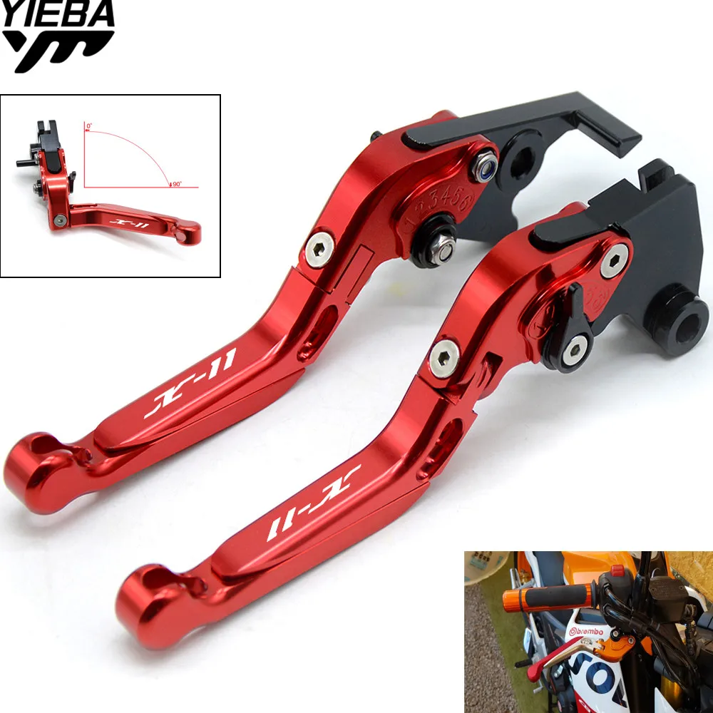 

X-11 Motorcycle Accessories Adjustable Folding Extendable Brake Clutch Levers FOR HONDA X-11 X11 X 11 1999 2000 2001 2002