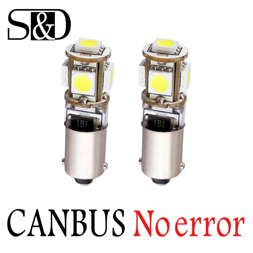 2шт BA9S светодиодный T4W H6W CANBUS светодиодные лампочки Светодиодный лампы без ошибок