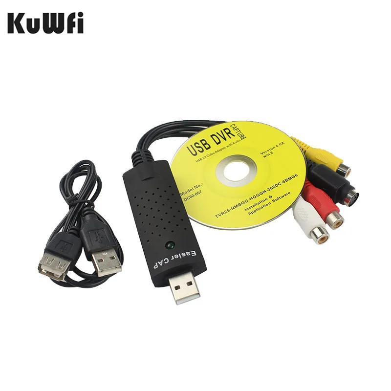 Адаптер для захвата видео Easycap 2 0 USB ТВ DVD VHS DVR преобразователь ПК PS3 XBOX Win7/8/Vista