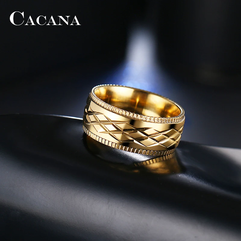 Женские кольца из нержавеющей стали CACANA персонализированные X Mark модные