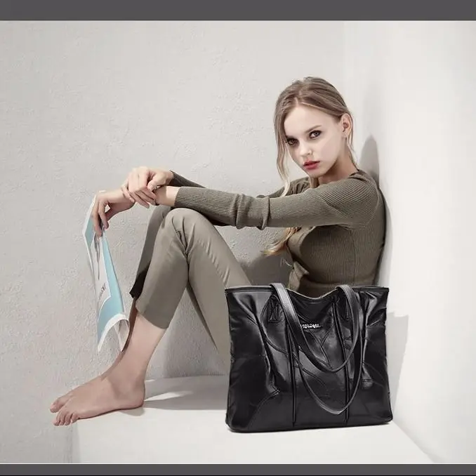 Высококачественные Новые брендовые кожаные сумки повседневные модные женские