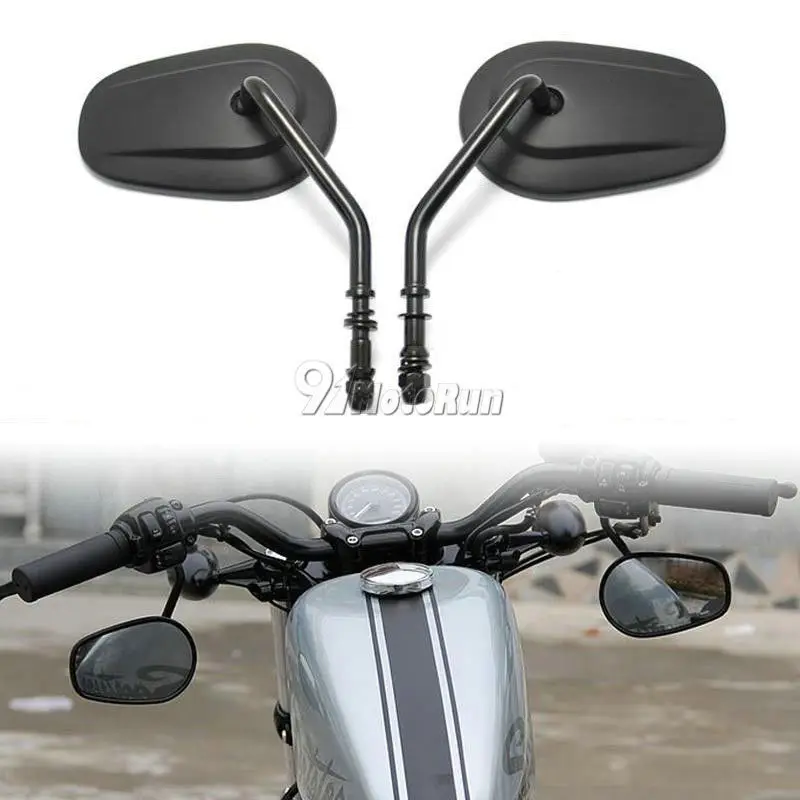 Черные конические каплевидные зеркала заднего вида для Harley Davidson Street Glide FLHX