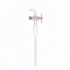 Изогнутый всасывающий соединитель, подающая трубка, PTFE клапан 1926, 200 мм длиной под скрабом, соединение с PTFE стопкоком Стандартный заземляющий рот