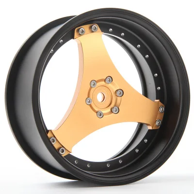 4 шт. D1RC Горячая Треугольные алюминиевые 3,2 дюйма Beadlock Колесные диски для Traxxas TRX-4 TRX4 RC4WD Axial SCX10-серебро