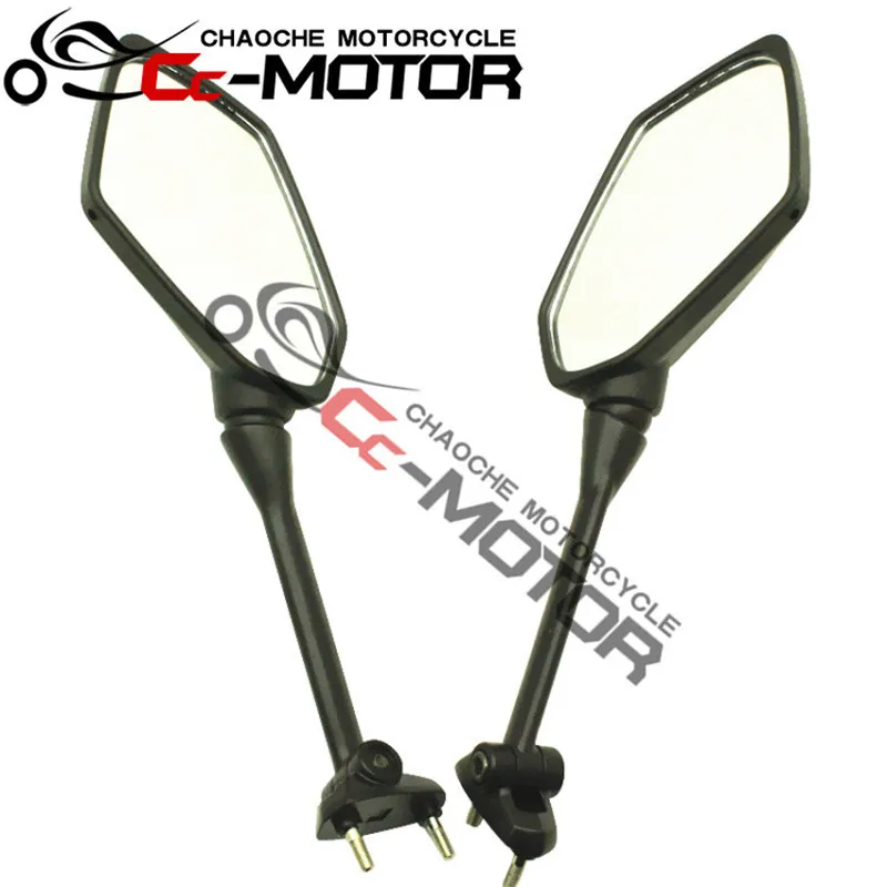 black scooter backup mirrors carbon fibre motorcycle rear view side mirror for Kawasaki ninja650R ER-6F 09-15 ninja400R Z1000SX |