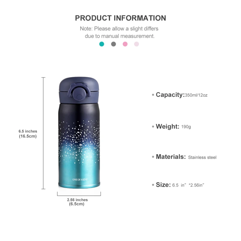 X &amp W термос бутылка для воды из нержавеющей стали Вакуумная Изолированная