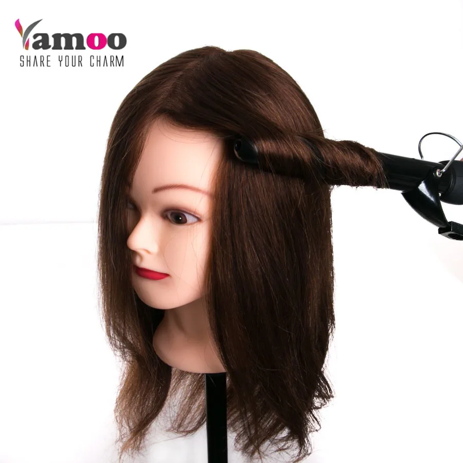 Кукла манекен для парикмахерских с натуральными волосами|hair head doll|doll for hairdresserhead