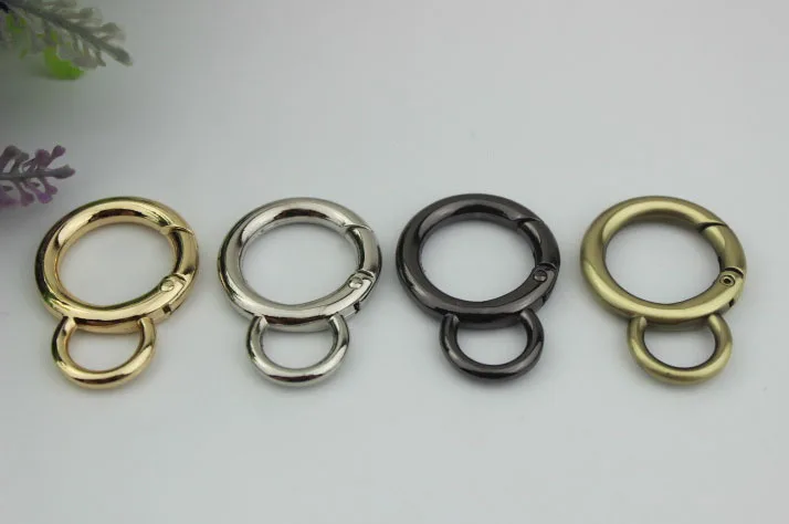 

30pcs/lot Bag hardware accessories 2 cm inner diameter open spring coil 6 points 8 word laps open ring connect button