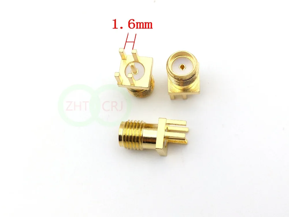 1000 шт Золото SMA гнездо припоя PCB клип край крепление RF разъем|connectors gold|connector 10connector
