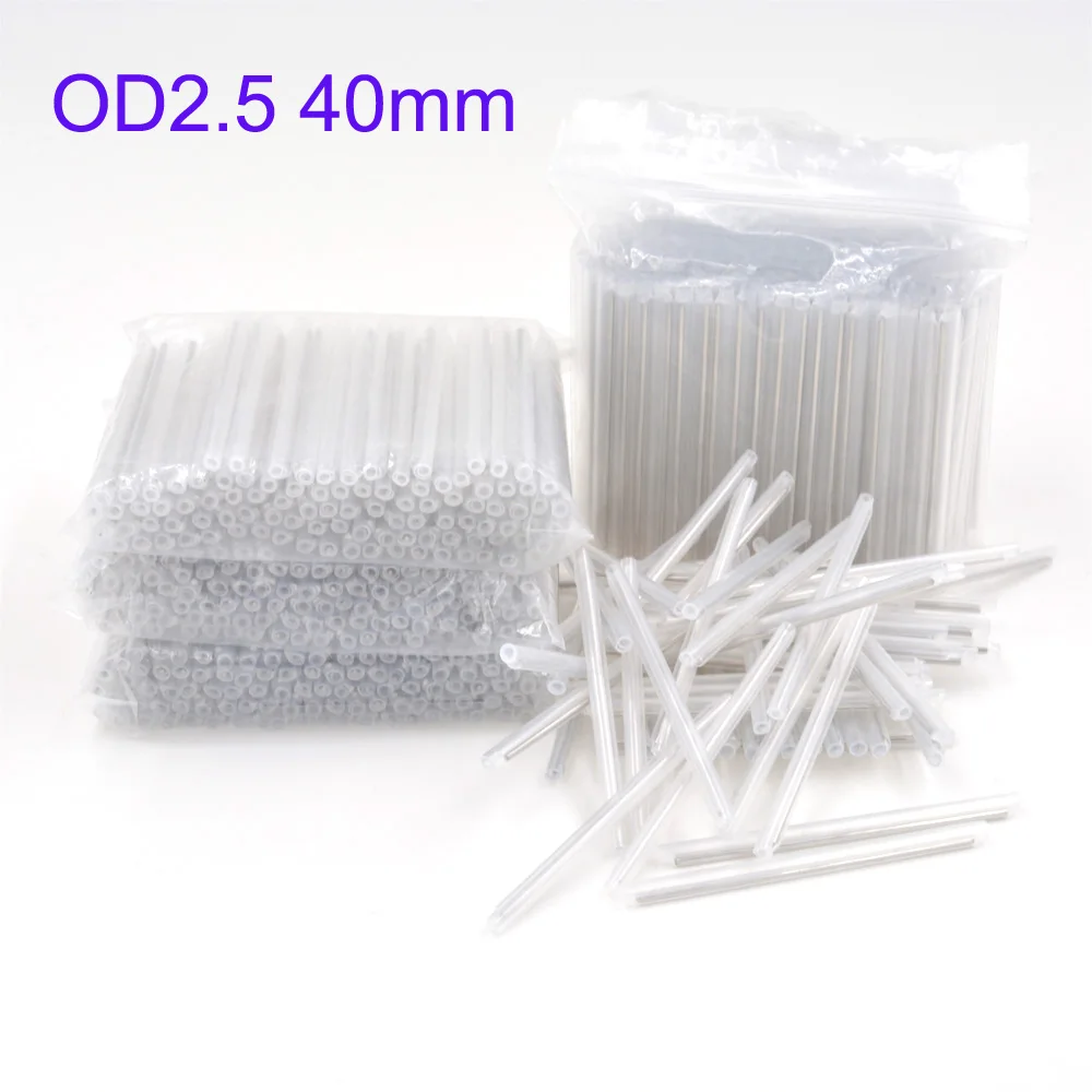 2500pcs/lot Dia 2.5mm 40mm Fiber Optic Fusion Splice Protection Sleeves ,Heat Shrinkable Tube, Free Shipping