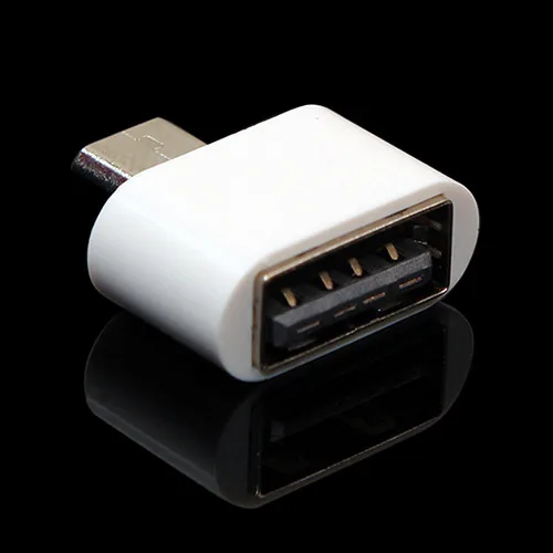 Оптовая продажа-2016 Белый адаптер OTG с Micro USB штекер на 2 0 разъем для планшета Android pad