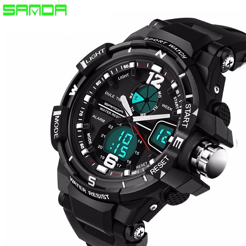 Мужские кварцевые наручные часы SANDA Брендовые повседневные спортивные в стиле