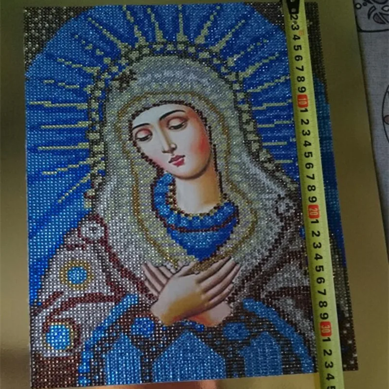 Diy кристальная круглая Алмазная картина алмазная мозаичная религиозная страз