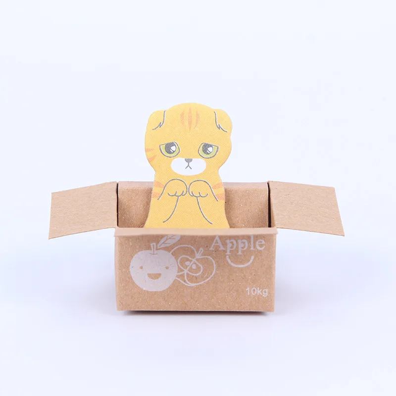 1 комплект Блокнот Kawaii Cat Бумага блокнот для заметок на клейкой основе дневник в