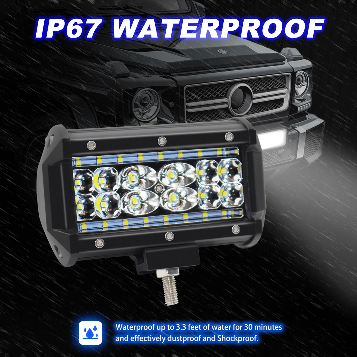 

5 Inch 84W 6000K 4 Rows LED Car Light Bar Waterproof for Off-Road Auto Suv Boat 4X4 JK 4Wd Truck 12V-24V wholesale