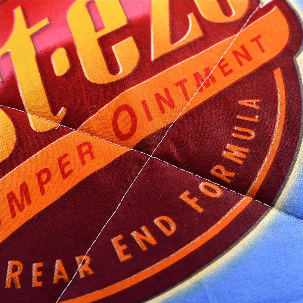 Голубое диснеевское покрывало для мальчиков с принтом мультипликационных