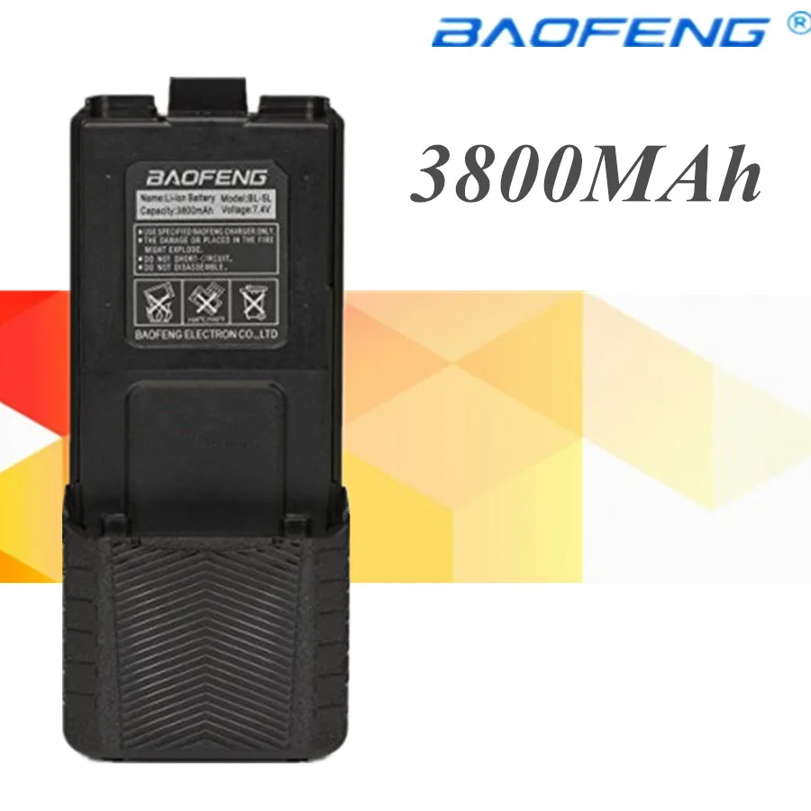 7 4 v большой аккумулятор 3800 mah для радио частей baofeng UV-5R bao feng оригинальный pufong uv 5r uv5r