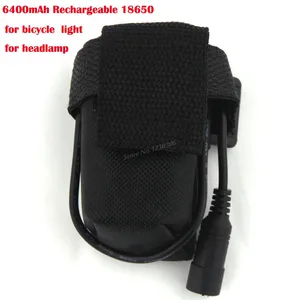 4x18650 6400 мАч перезаряжаемый литий-ионный аккумулятор 18650 для велосипеда, велосипедного фонаря, сумка для 8,4 в, головной светильник онарь