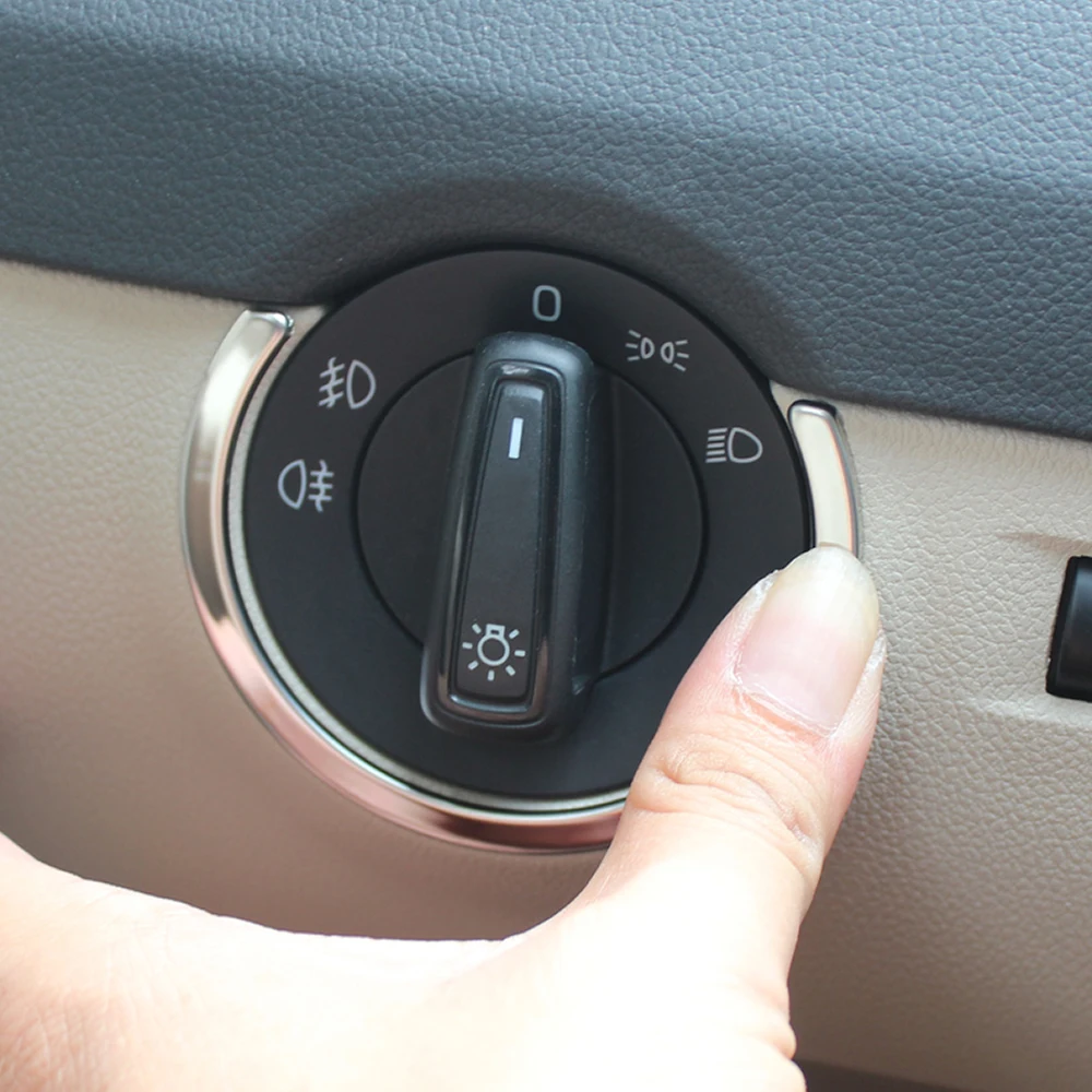 Регулируемая Крышка для автомобильной головки выключателя света обшивка ободок