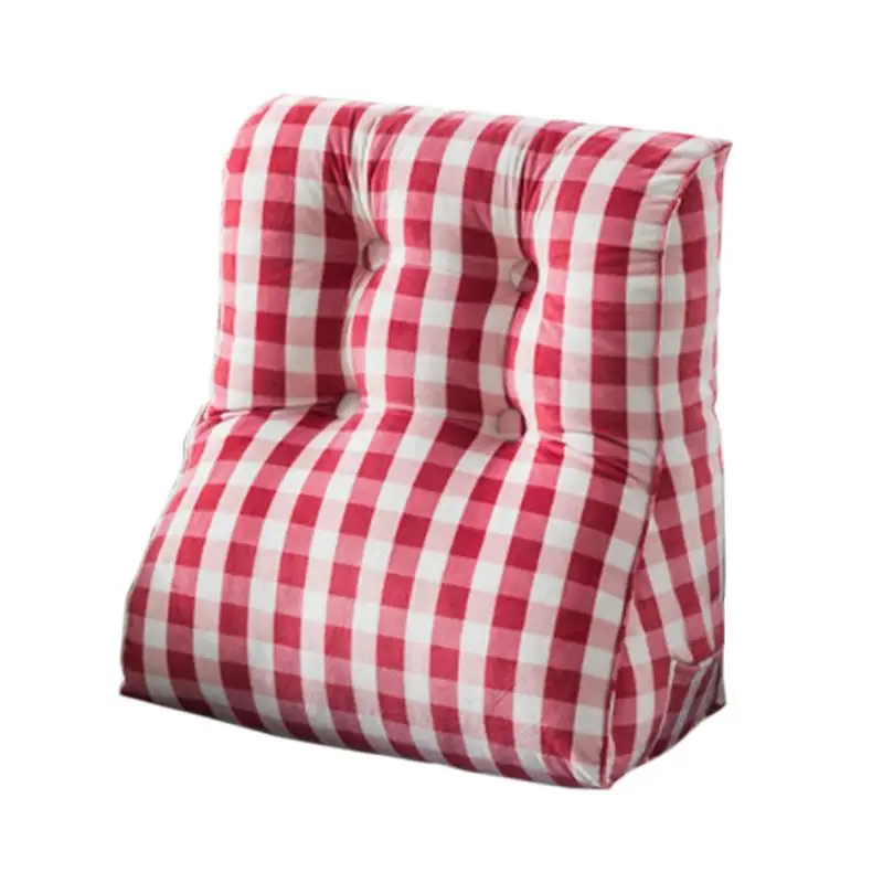 Треугольная офисные поясничная Подушка автомобиля диван спинка кровати стерео