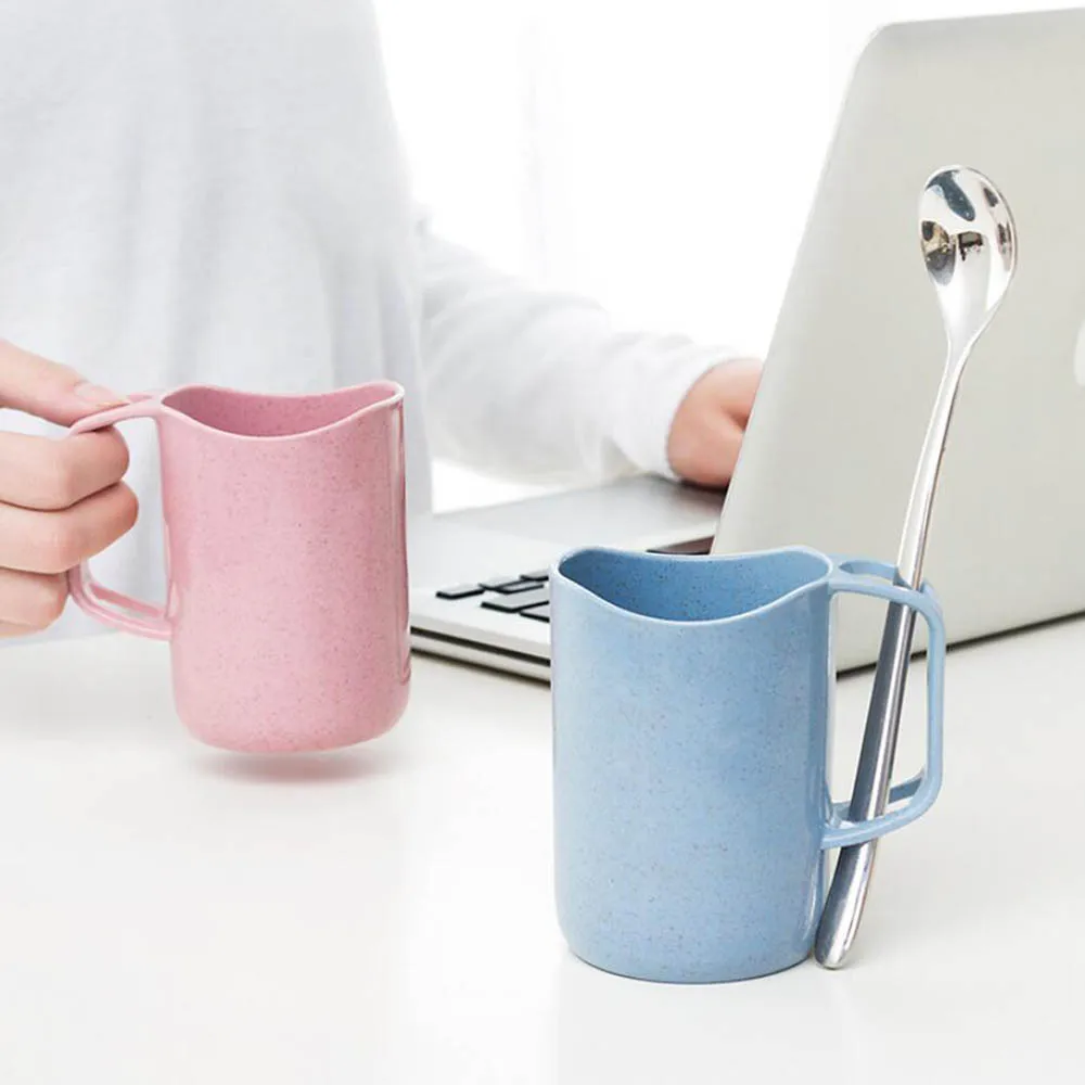 Горячая 1 шт. пшеничной соломы Чай Кофе чашки чашка держатель для зубной щетки с