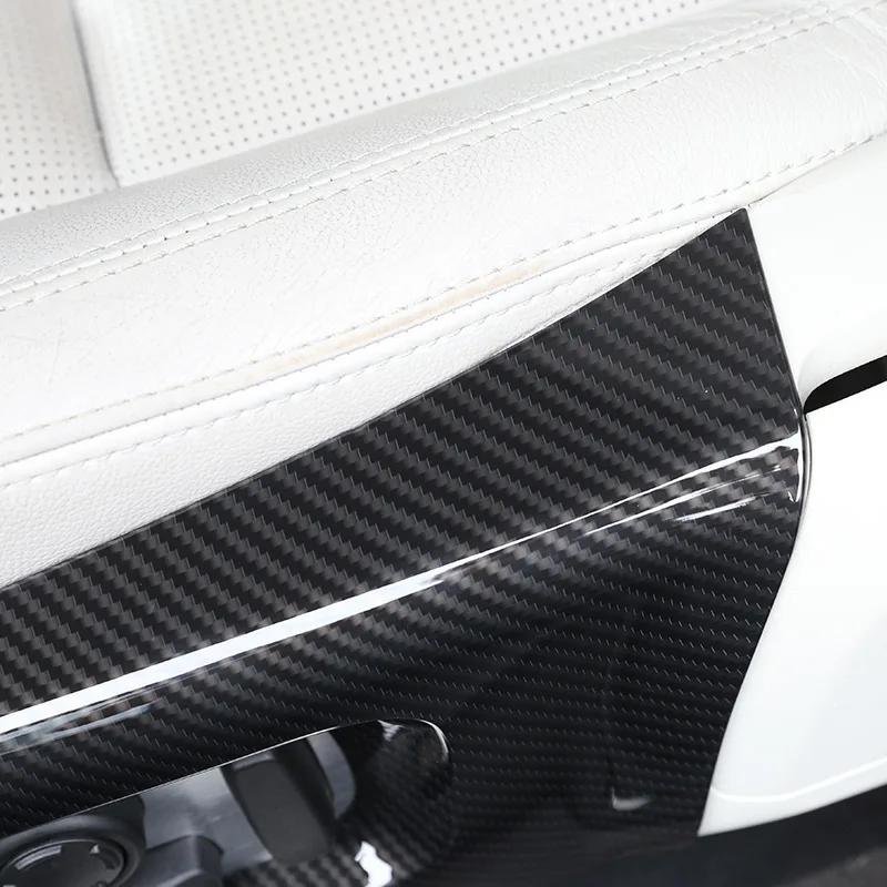 Carbon Fiber For Land rover Discovery 5 L462 LR5 2017-19 ABS Car Seat Side Cover Trim Range Rover Velar RR Sport 2018 2019 |