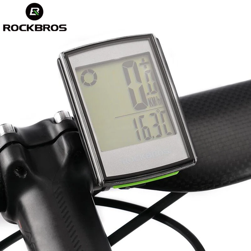 Rockbros велосипедный компьютер с ЖК подсветкой беспроводной секундомер