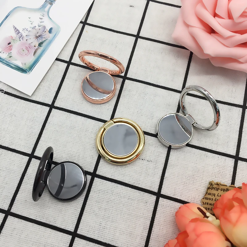 General Mirror Phone finger ring holder 360 Degree stand for Samsung Huawei For iPhone5 5se X 7 6 8 plus Smart phone Universal |