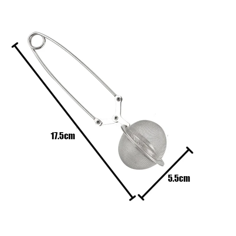 Ситечко для чая из нержавеющей стали многоразовое ситечко шар фильтр с ручкой