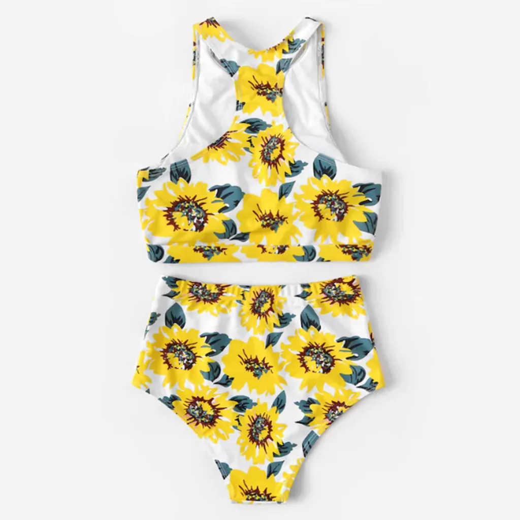 SAGACE подсолнечника привлекательный женский купальник печати бикини 2019 Лидер