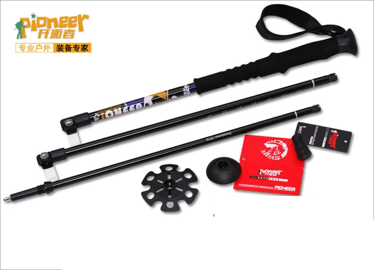 2 шт./лот тройные палки для скандинавской ходьбы телескопические альпенштоковые