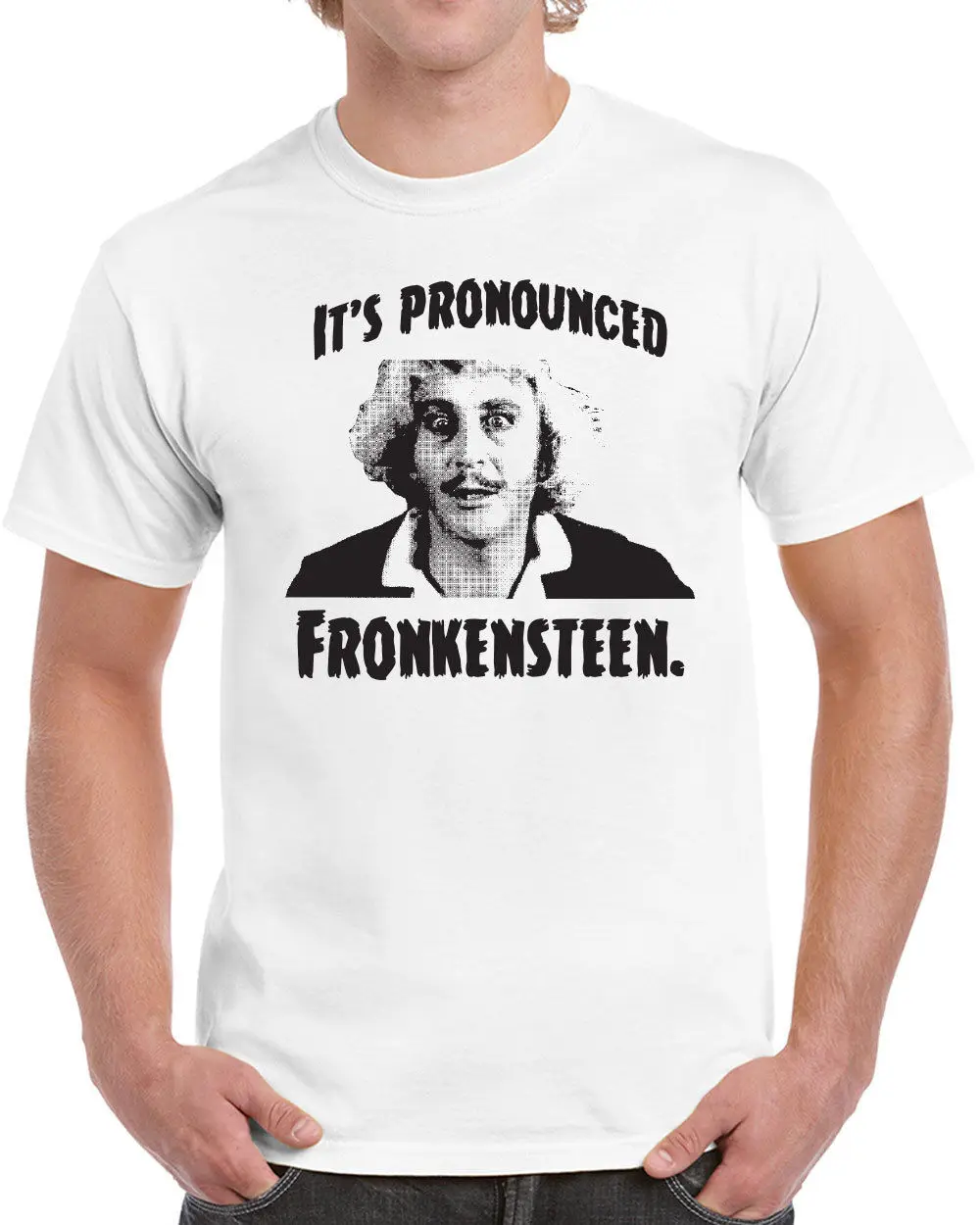 Рубашка Maker короткие 527 Джин Уайлдер дань Для мужчин s футболка Young fronkenstein