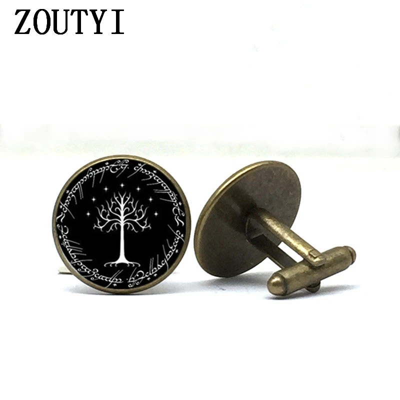 2019/Новые запонки со стразами в виде белого дерева мужские подарочные оптовая