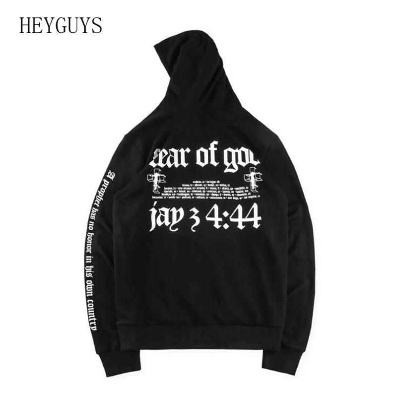 Новые брюки Fear Of God 4:44 Кофты Уличная одежда в стиле «хип-хоп», брюки Fear Of God пуловер с капюшоном с изображением Джастина Бибера и надписью черный Fear Of свитшоты с Богом