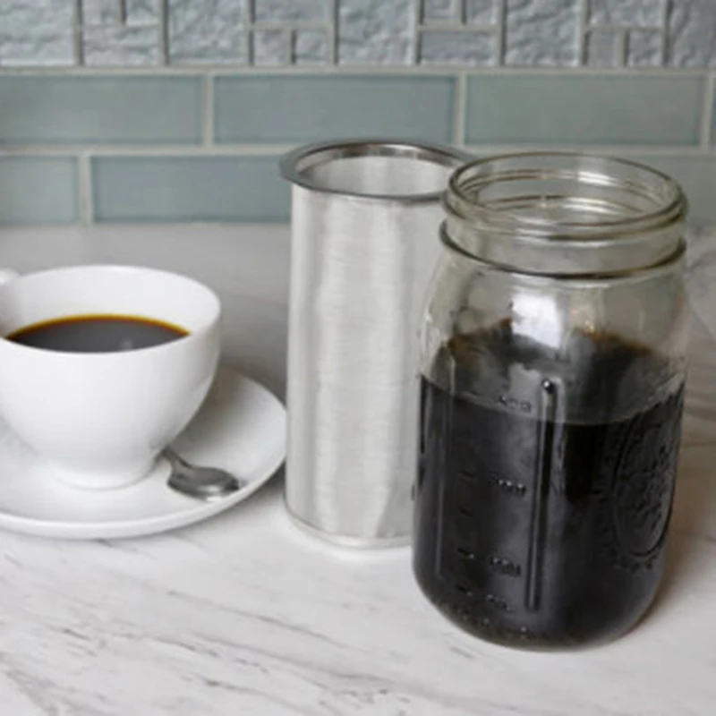 Кофеварка и чайник со льдом фильтр из нержавеющей стали для 32 унций рот банка с