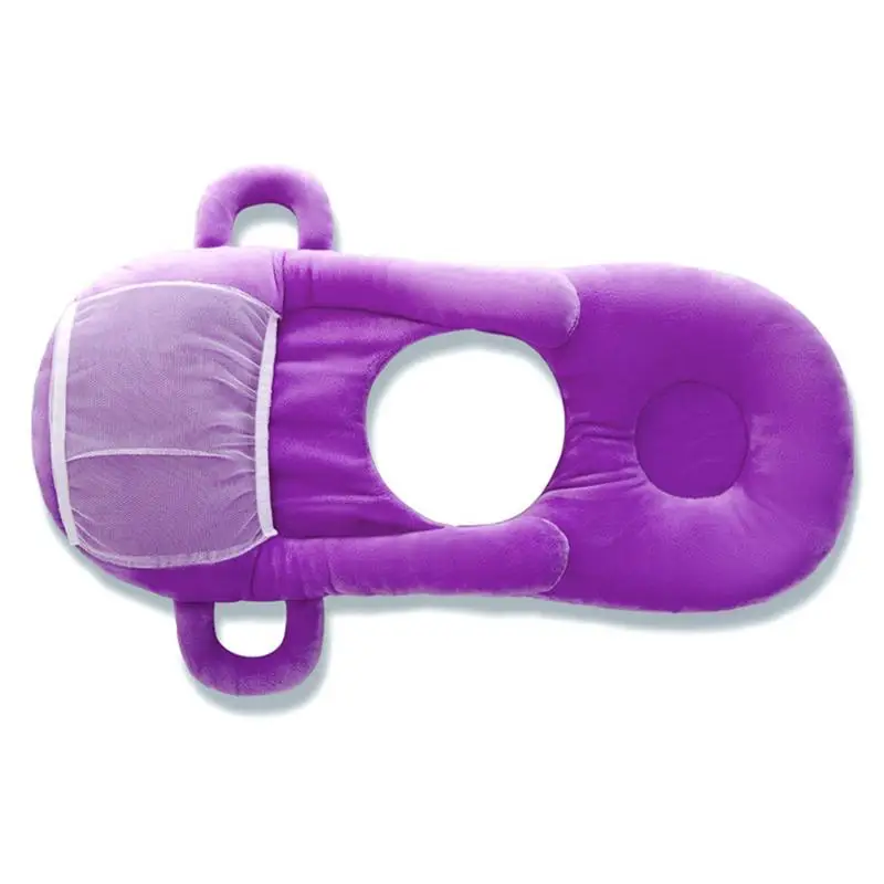 Purple Многофункциональные детские подушки для кормления грудью многослойная моющаяся крышка Регулируемая модельная детская подушка для кормления - Цвет: Purple