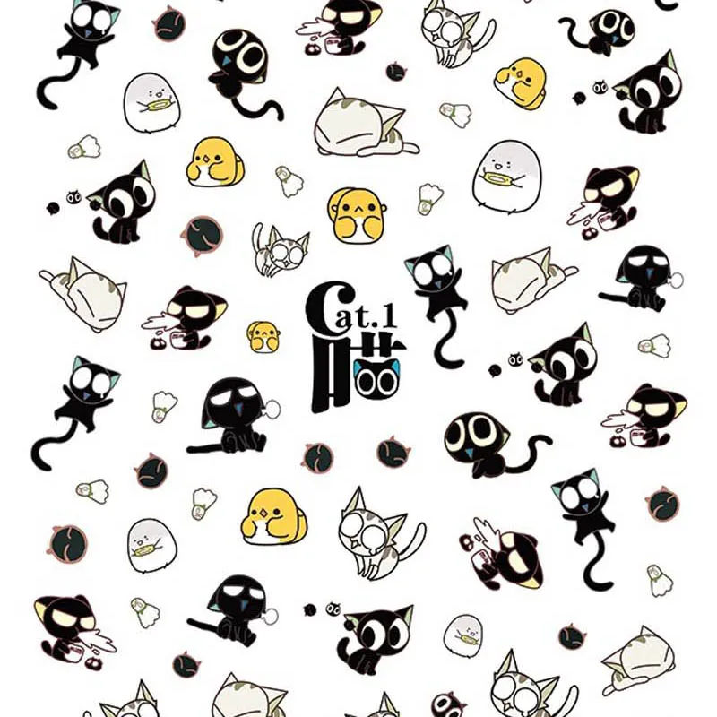 Ногтей Книги по искусству 3D красочный цветок C Ун наклейки для ногтей Стикеры