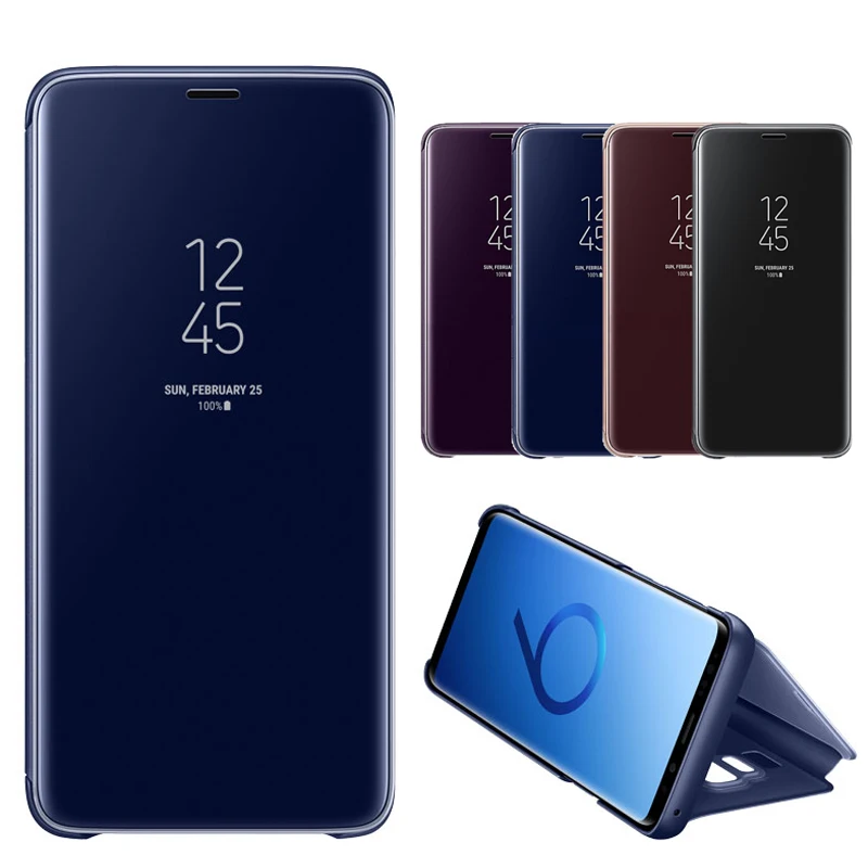 360 градусов c зеркальным покрытием чехол для samsung Galaxy Note 9 S9 S8 плюс J4 J6 J8 A5 A6 A7 A8 2018