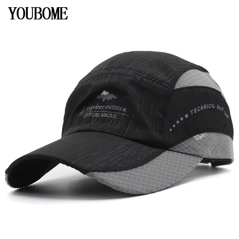 Youbome Для мужчин Бейсбол Кепки бренд Snapback S женщин быстросохнущие Шапки для лето