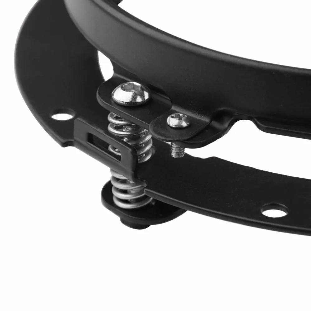 Аксессуары для мотоциклов черный 7 дюймов круглые светодиодные фары Монтажный