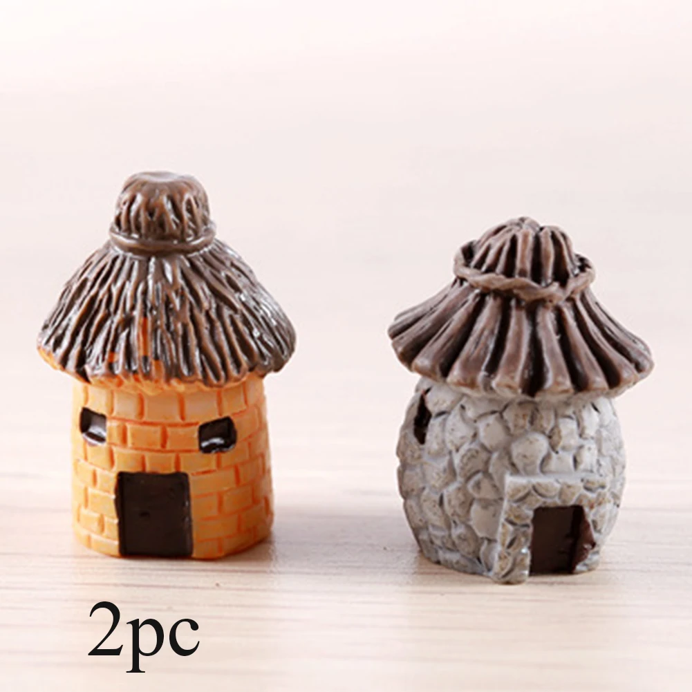 2 шт./упак. сад ремесло мультфильм выражение украшения подарки Мини Дом смолы