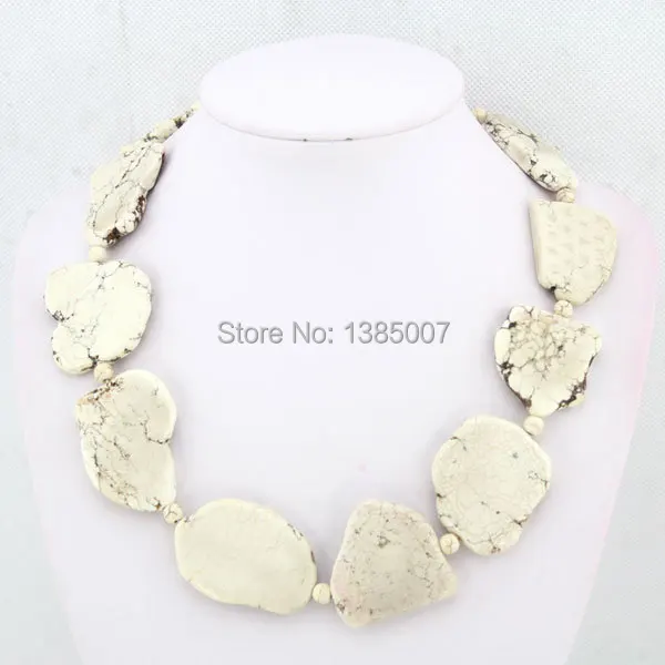 Африканские белые бирюзовые бусы красивые ювелирные изделия праздничное