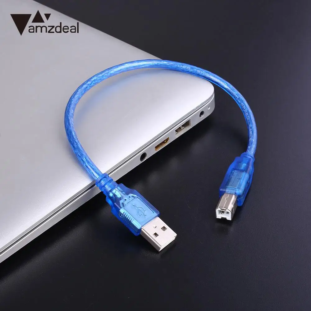 30 см USB 2 0 A штекер к B Мужской кабель конвертер линия для компьютера/ПК/ноутбуков