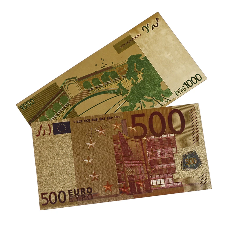 Горячая Распродажа 8 шт. в комплекте Золотая фольга для банкнот с сертификатом