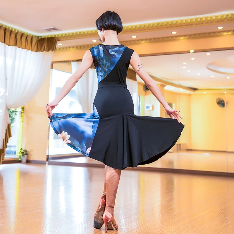 2018 новое платье для сальсы латинских танцев женское/дамское сексуальное